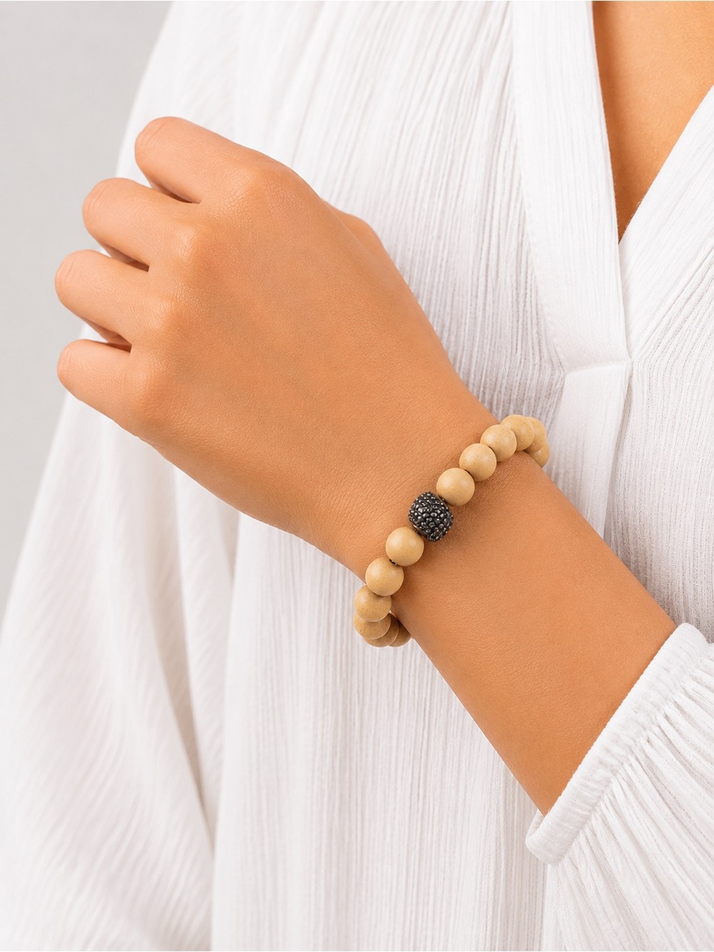 Boho Beads Brooklyn Bracelet Stacks
Color: Cream
